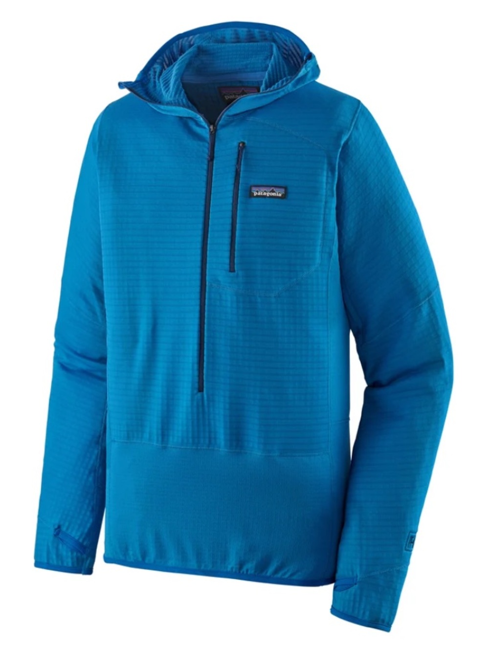Patagonia R1 Pullover Hoody 1/2 Zip Andes Blue Mens XL Polartec Fleece